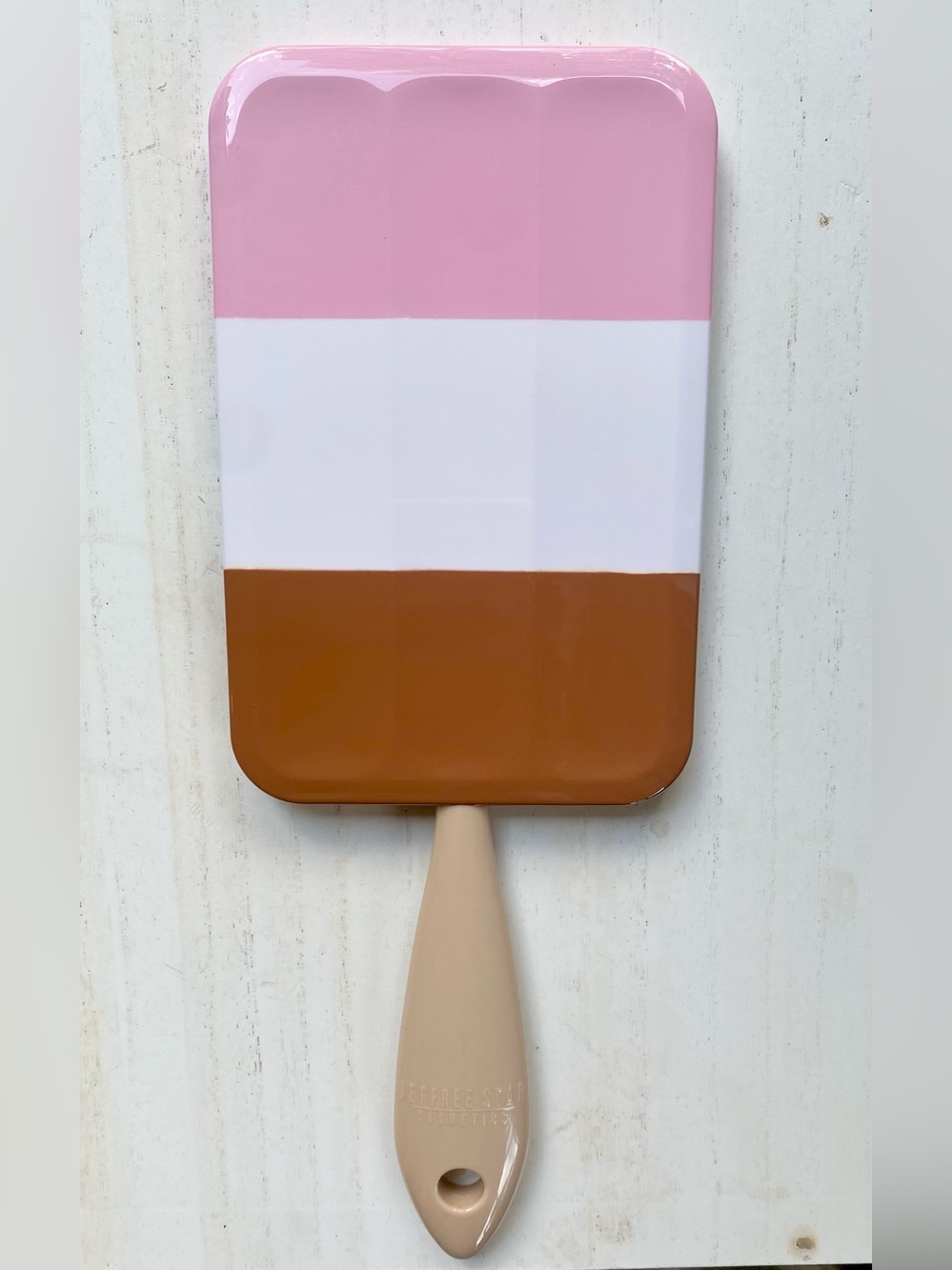 Jeffree Star Neopolitan Hand Mirror - Pink, White, Brown